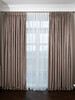Миниатюра фото портьера silkу бежевая  димаут 275*260 garda decor 121gd-00011 | 220svet.ru