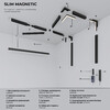 Миниатюра фото трековый магнитный светильник 10w 4000k elektrostandard slim magnetic 85532/01 | 220svet.ru