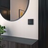 Миниатюра фото выключатель двухклавишный с подсветкой werkel hammer черные w1220108 | 220svet.ru
