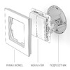 Миниатюра фото выключатель двухклавишный проходной werkel слоновая кость w1122003 | 220svet.ru