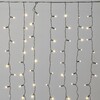 Миниатюра фото гирлянда занавес облегченный c колпачком 2 x 1 м тепло-белый 220в, 200 led, провод черный каучук 2,3мм, ip65 ltc eco200not-1-2ww | 220svet.ru