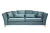 Миниатюра фото диван annette трехместный велюровый бирюзовый garda decor annette-3-2k-colt1004 | 220svet.ru