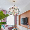 Миниатюра фото люстра на штанге imperium loft agate 8 l18 multicolor 193384-23 | 220svet.ru