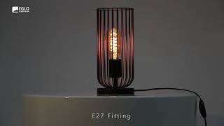 Миниатюра фото настольная лампа eglo roccamena 49646 | 220svet.ru